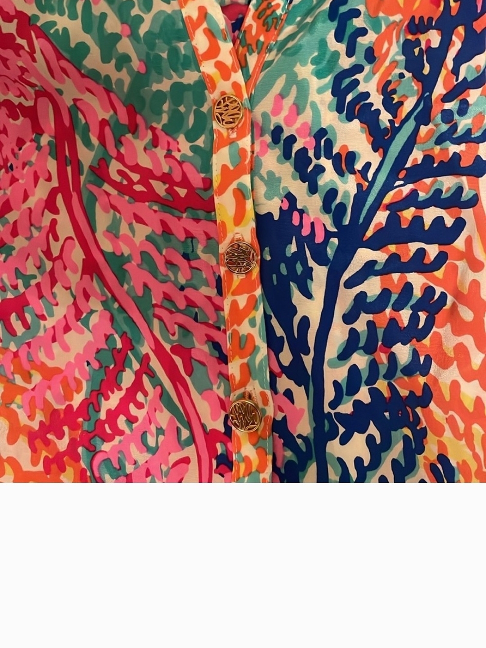 Lilly Pulitzer Elsa Top In Electric Feel - Size M - Picture 4 of 4